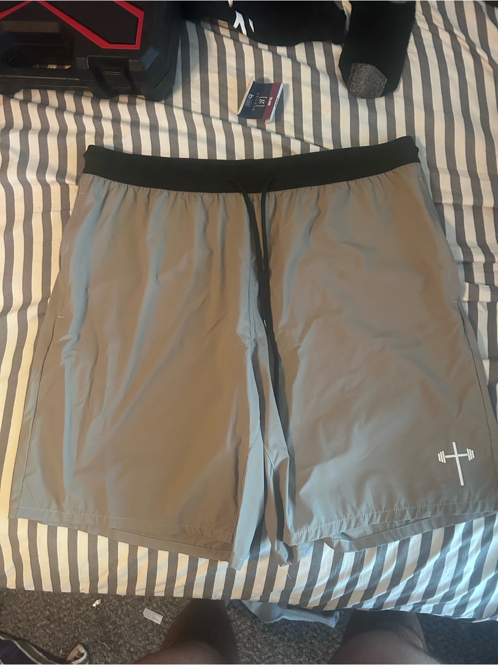 Holstrength grey 7” inseam performance shorts